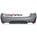 BMW G20 (22-26) LCI aizmugurējais bamperis Sport Look ar PDC ar Parking Assist + difuzors melns/glancēts -OO-OO-