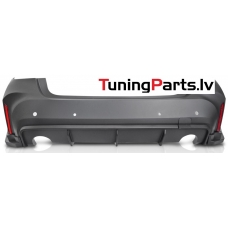 BMW G20 (22-26) LCI aizmugurējais bamperis Sport Style ar PDC ar Parking Assist + difuzors melns/glancēts -O--O-