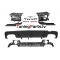 BMW G20 (22-26) LCI aizmugurējais bamperis Sport Style ar PDC ar Parking Assist + difuzors melns/glancēts -OO--OO-