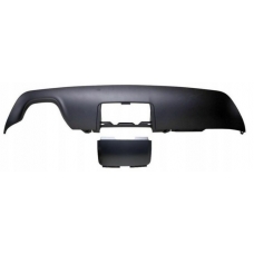 BMW E60/E61 M pack aizmugurējā bampera diffuzors, viena izpūtēja izeja, ar āķa vietu