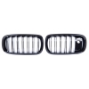 BMW X5 F15 (13-18) / X6 F16 (13-18) priekšējās restes, melnas glancētas, dubultās, ar kameras vietu