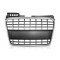 Audi A4 B7 (04-08) priekšējā reste, melna/hromēta, Sport Style