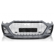 AUDI A6 C8 (18-22) priekšējais bamperis Sport style ar PDC, melns/glancēts