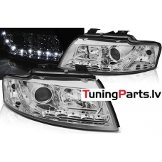 AUDI A4 B6 CABRIO 02-06 priekšējie LED Daylight lukturi, hromēti