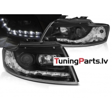 AUDI A4 B6 CABRIO 02-06 priekšējie LED Daylight lukturi, melni