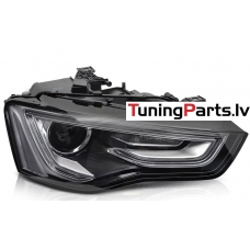 AUDI A5 11-12 priekšējie lukturi, melni, xenona, TYC, Labā puse
