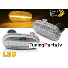 ALFA ROMEO MITO 147 00-04 GT LED Sānu pagriezieni, SEQ, Dinamiskie, Balti