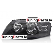 Audi A3 (03-08) priekšējais lukturis, melns, kreisā puse