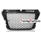 Audi A3 8P (08-12) priekšējā reste, melna/glancēta, RS style ar PDC