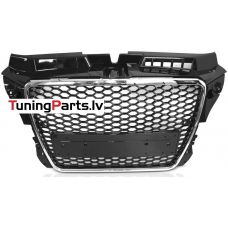 Audi A3 8P (08-12) priekšējā reste, melna/glancēta/hromēta, RS style ar PDC