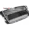 Audi A3 8P (08-12) priekšējā reste, melna/glancēta/hromēta, RS style ar PDC