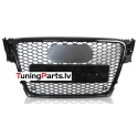 Audi A4 B8 (08-11) priekšējā reste, melna/glancēta, RS-style ar PDC