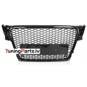 Audi A4 B8 (08-11) priekšējā reste, melna/glancēta, RS-style ar PDC