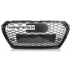 Audi A4 B9 (15-19) priekšējā reste, melna/glancēta, SPORT style ar PDC