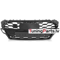 AUDI A5 (19-23) priekšējā reste Sport Style, melna/glancēta