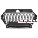Audi A3 8V (12-16) priekšējā reste RS Quattro Style melna/glancēta/hromēta ar PDC