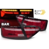 AUDI A5 (11-16) LED aizmugurējie lukturi, WL, SEQ, sarkani/balti (OEM BULB)