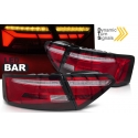 AUDI A5 (11-16) LED aizmugurējie lukturi, WL, SEQ, sarkani/balti (OEM BULB)