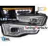 AUDI A5 (11-16) LED priekšējie lukturi, DRL, SEQ, hromēti, FULL LED (halo)