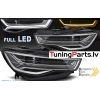 Audi A6 C7 (14-18) priekšējie FULL LED DRL lukturi, dinamiskie pagriezieni
