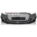 AUDI A5 (16-19) priekšējais bamperis Sport style ar PDC, melns/glancēts