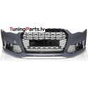 AUDI A6 C7 (14-18) priekšējais bamperis Sport style ar PDC, melns/glancēts/sudraba