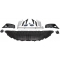 AUDI A6 C7 (14-18) priekšējais bamperis Sport style ar PDC, melns/glancēts/sudraba