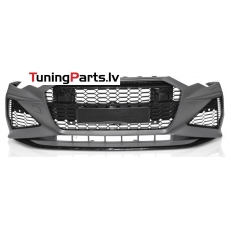 AUDI A6 C8 (18-22) priekšējais bamperis Sport style ar PDC, melns/glancēts