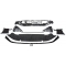 AUDI A6 C8 (18-22) priekšējais bamperis Sport style ar PDC, melns/glancēts