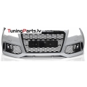 AUDI A7 (10-14) priekšējais bamperis Sport style ar PDC, melns/glancēts/sudraba