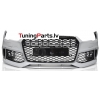 AUDI A7 (14-18) priekšējais bamperis Sport style ar PDC, melns/glancēts/sudraba