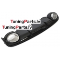 Audi A6 C6 (04-11) aizmugurējā bampera difuzors RS-style melns/glancēts