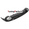 Audi A6 C7 (14-18) aizmugurējā bampera difuzors RS - style melns/glancēts