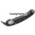 Audi A6 C7 (14-18) aizmugurējā bampera difuzors RS - style melns/glancēts