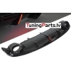 Audi A7 (10-14) aizmugurējā bampera difuzors RS - style melns/glancēts