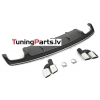 Audi A7 (14-18) aizmugurējā bampera difuzors S - Line style melns/sudraba + uzgaļi