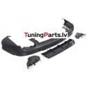 Audi Q7 (05-15) aizmugurējā bampera difuzors RS style ar PDC + uzgaļi