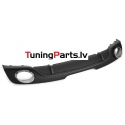 Audi TT (06-14) aizmugurējā bampera difuzors RS style melns/matēts + uzgaļi