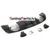Audi TT (14-18) aizmugurējā bampera difuzors RS style melns/matēts + uzgaļi