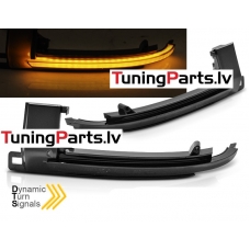 AUDI A3 08-10/ A4 07-10/ A5 07-10/ A6 08-10/ Q3 11-17 tonēti SEQ LED pagriezienu rādītāji, spogulī