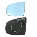 BMW X5 E70 (06-10) spoguļa stikliņš L apsildāms sfērisks zils 4pins