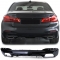 BMW G30 / G31 (16-...) aizmugurējā bampera difuzors melns/glancēts