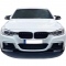 BMW F30/F31 (11-19) M-pack priekšējā bampera spoileris, melns/glancēts