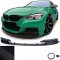BMW F30/F31 (11-19) M-pack priekšējā bampera spoileris, melns/matēts
