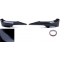 BMW E92 / E93 (06-10) M-tech  bampera uzlikas, melnas/glancētas