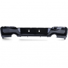 BMW F20 F21 (11-15) M135i M sport aizmugurējā bampera difuzors, melns/glancēts