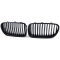 BMW F10/F11 (10-16) priekšējās restes, melnas, glancētas