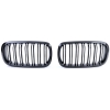 BMW X5 F15 (13-18), X6 F16 (14-19) priekšējās restes melnas/glancētas dubultās