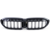 BMW G20/G21 (19-22) priekšējās restes, melnas/glancētas dubultās