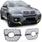 BMW X6 E71 (06-14) priekšējā bampera restes melnas